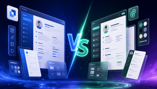 Resume.io vs Kickresume comparison 2026
