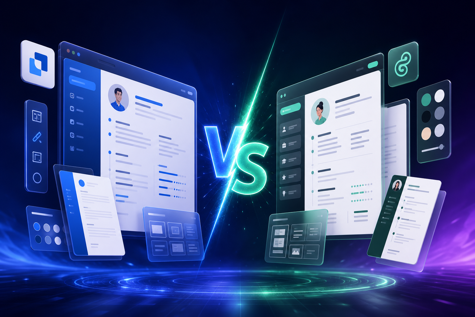 Resume.io vs Kickresume comparison 2026